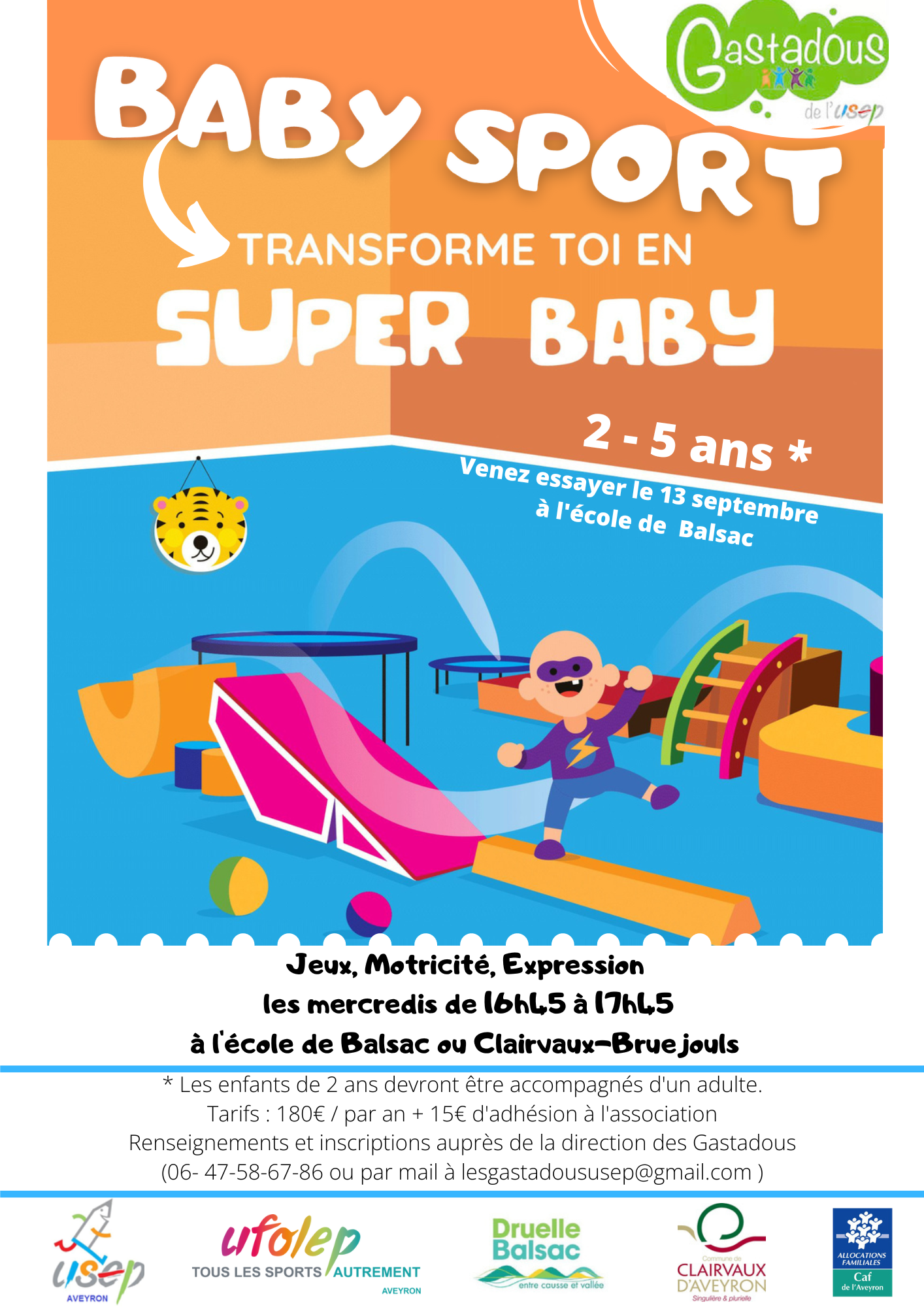 Baby Sport 2 à 5 ans Commune de Druelle Balsac