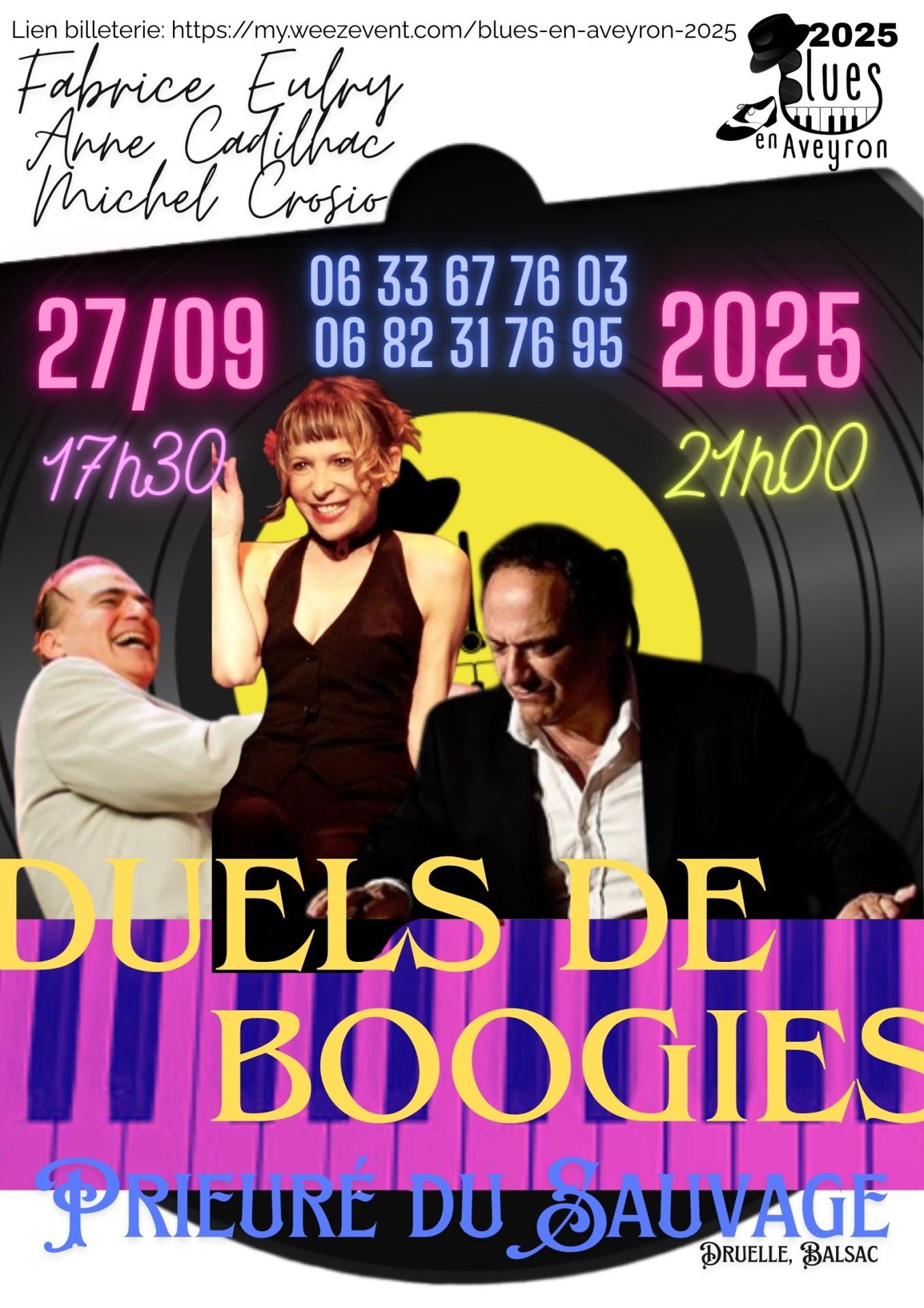 Lire la suite à propos de l’article DUEL DE BOOGIE Festival Blues 27 SEPTEMBRE au Prieuré du Sauvage